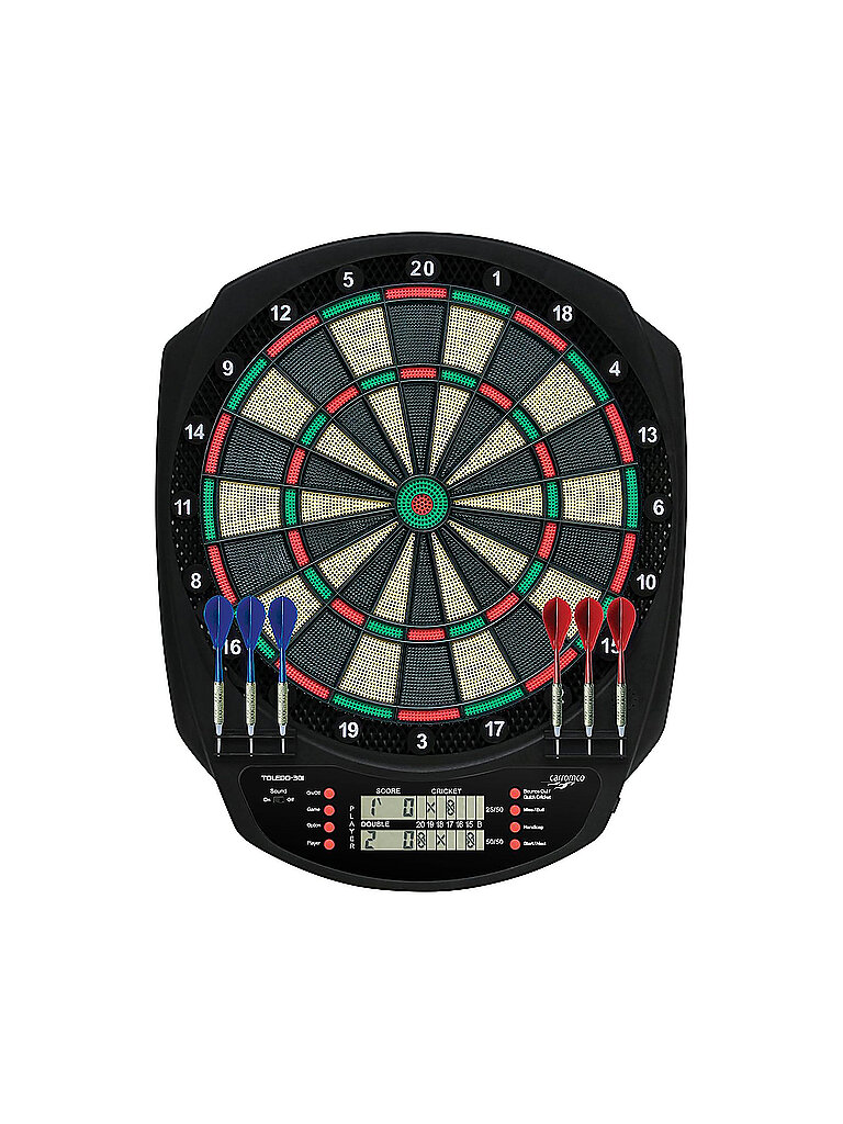 KARELLA Carromco Elektronik-Dartboard Toledo-301 schwarz