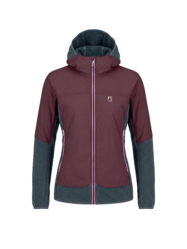 Karpos Damen Touren Hybridjacke Alagna Plus 2.0 Hoodie dunkelrot