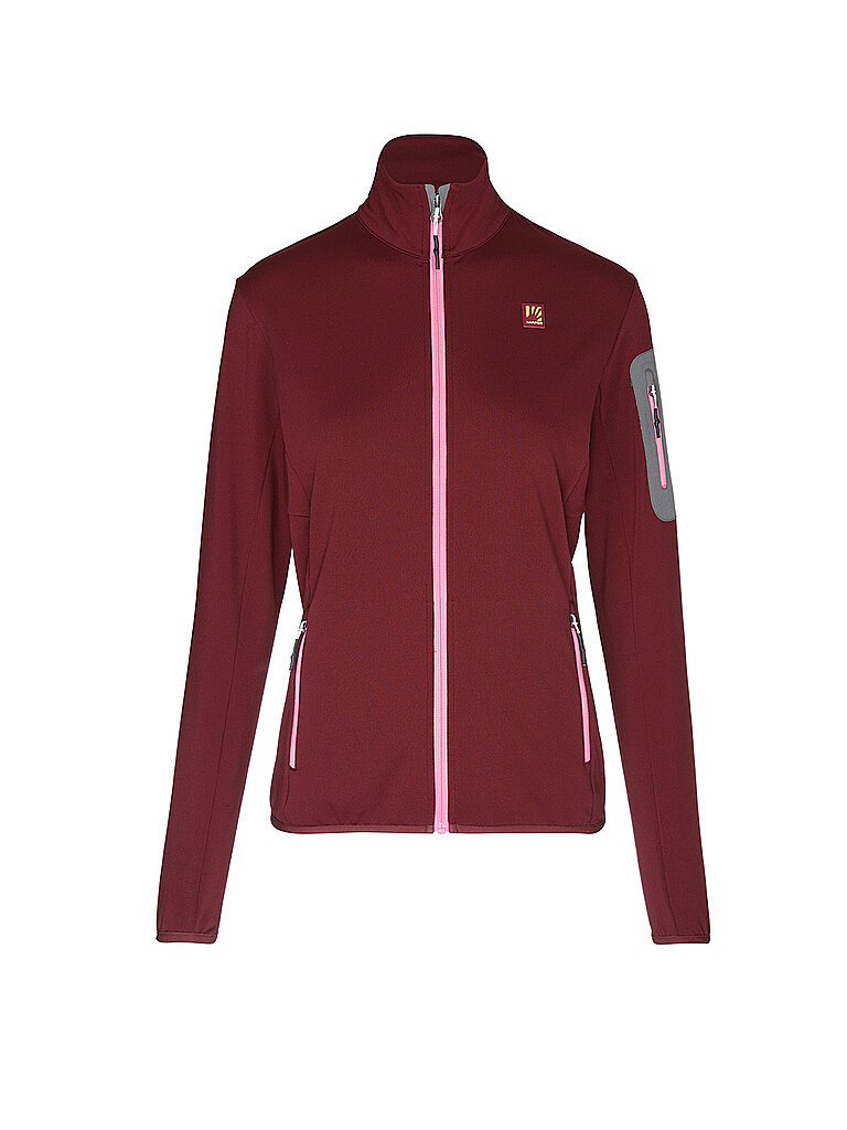 Karpos Damen Touren Fleecejacke Bigontina Tech dunkelrot