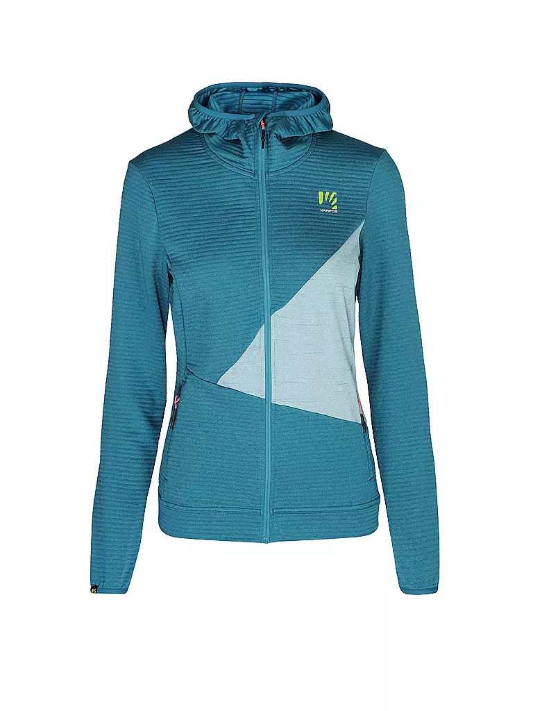 KARPOS | Damen Fleecejacke Nuvolau Hoodie | petrol