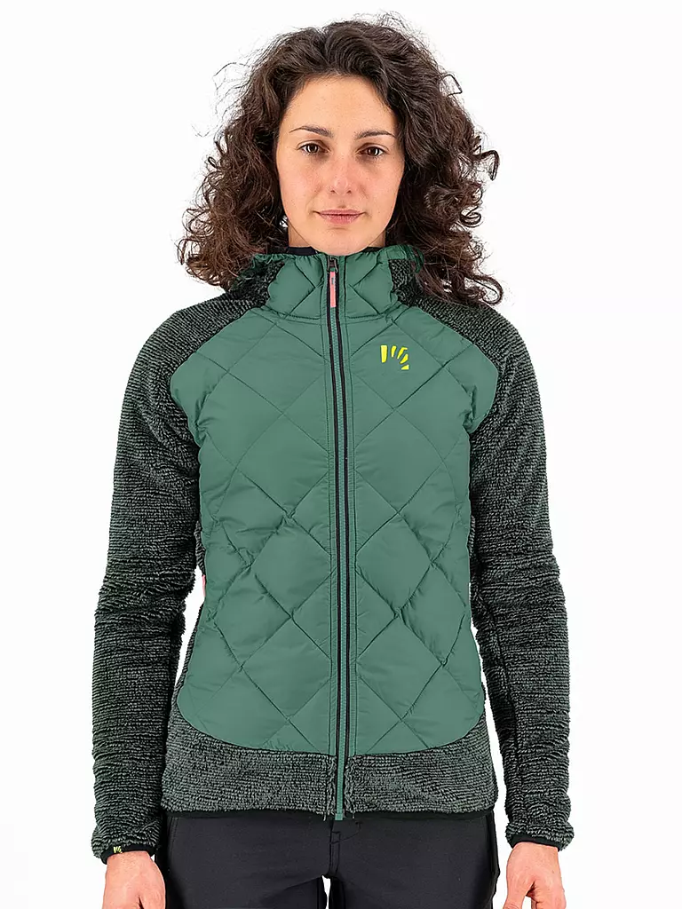 KARPOS | Damen Hybridjacke Marmarole Hoodie | dunkelgrün