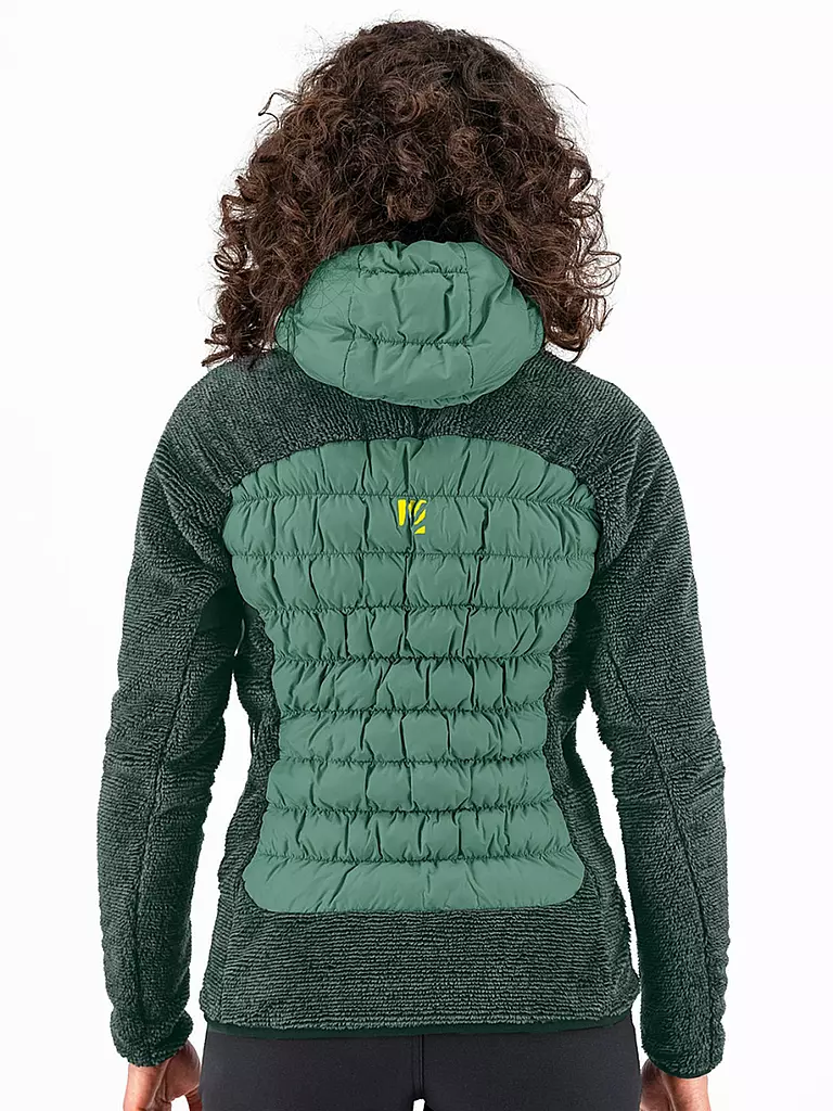 KARPOS | Damen Hybridjacke Marmarole Hoodie | dunkelgrün
