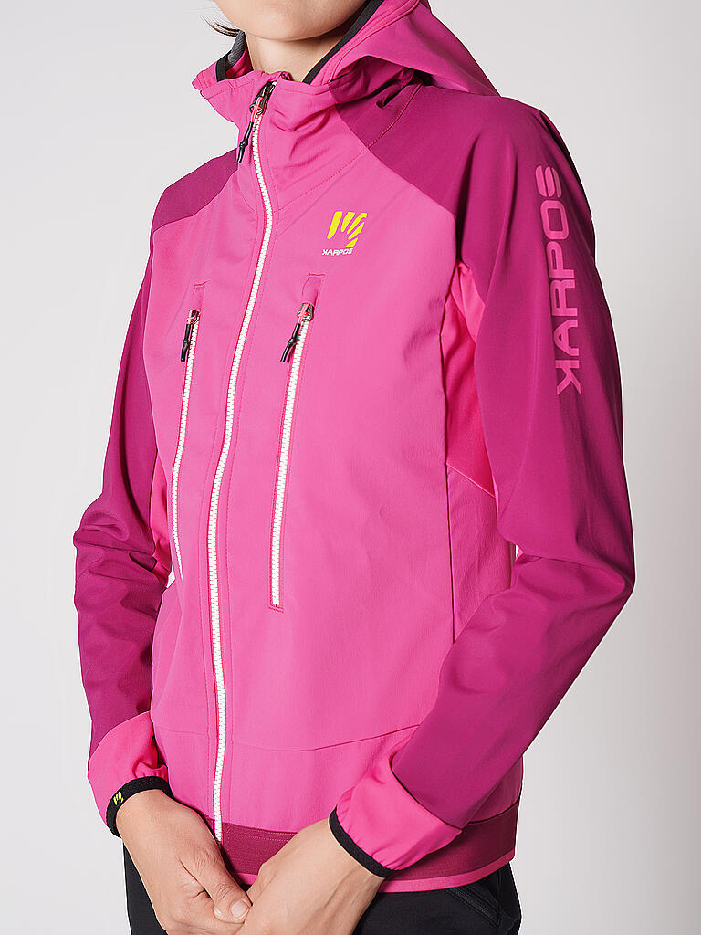 KARPOS | Damen Touren Hybridjacke Piz Balu Hoodie | pink
