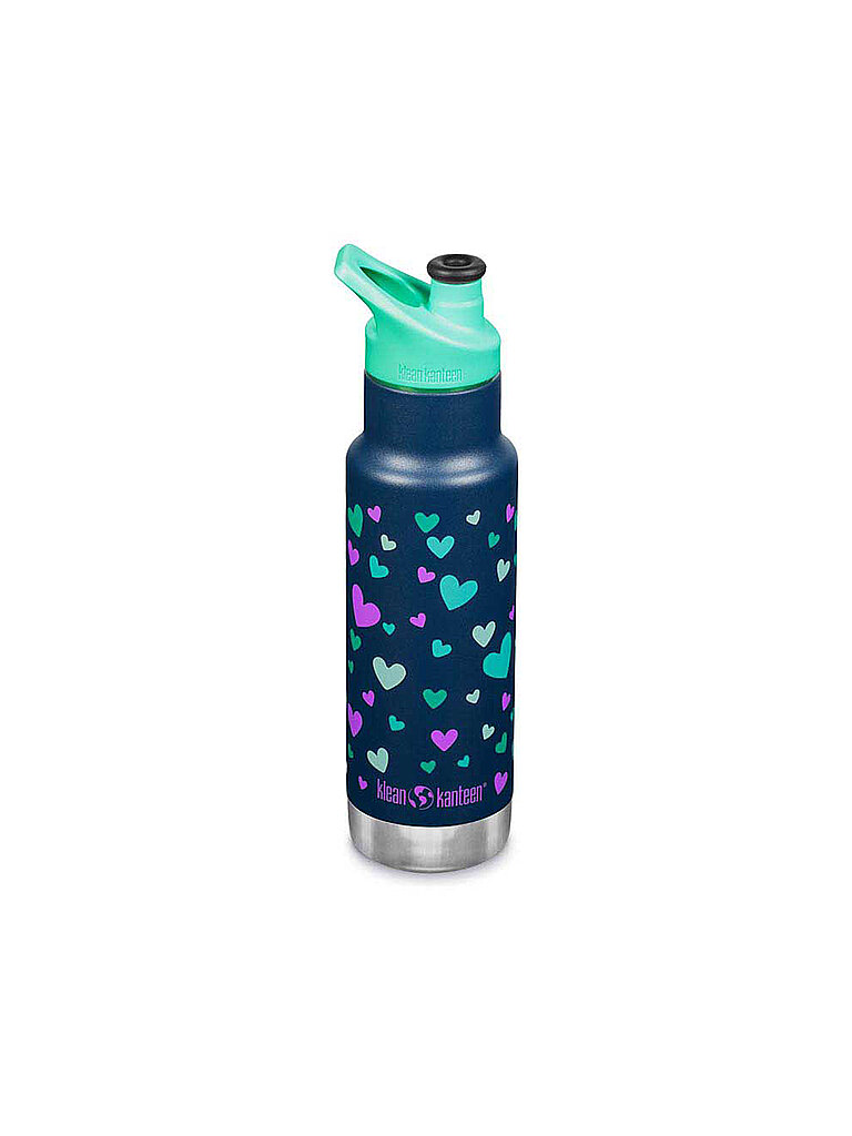 KLEAN KANTEEN Kinder Trinkflasche Classic Slim 12 oz (355 ml) mit Sport Cap blau — Bild 2