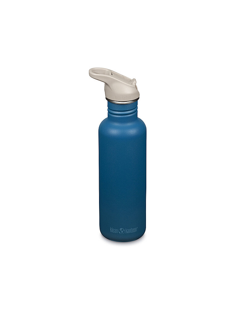 KLEAN KANTEEN Trinkflasche Classic Flip Seal Sport Cap Wistraw 532ml blau — Bild 2