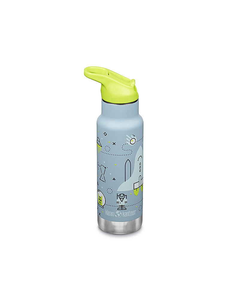 KLEAN KANTEEN Kinder Trinkflasche Classic 355ml Flip Sport Cap isolierend hellblau — Bild 2