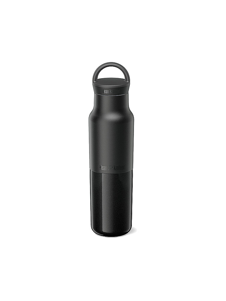 KLEAN KANTEEN Trinkflasche Rise Classic with Arch Loop Cap 592ml isoliert schwarz