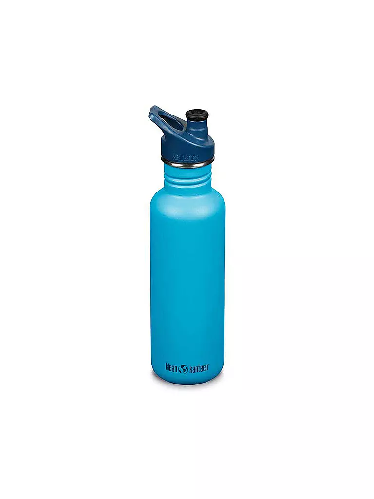 KLEAN KANTEEN | Edelstahl Trinkflasche Classic 800ml Sport Cap Hawaiian Ocean | blau