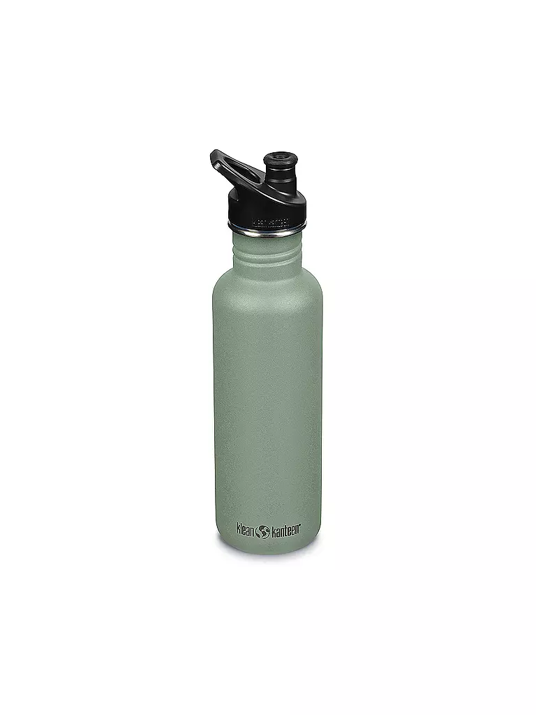 KLEAN KANTEEN | Edelstahl Trinkflasche Classic 800ml Sport Cap Sea Spray | hellgrün