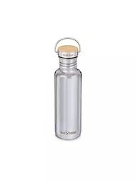 KLEAN KANTEEN | Edelstahl Trinkflasche Reflect 800ml Bambus-Schraubverschluss Mirrored Stainless | silber