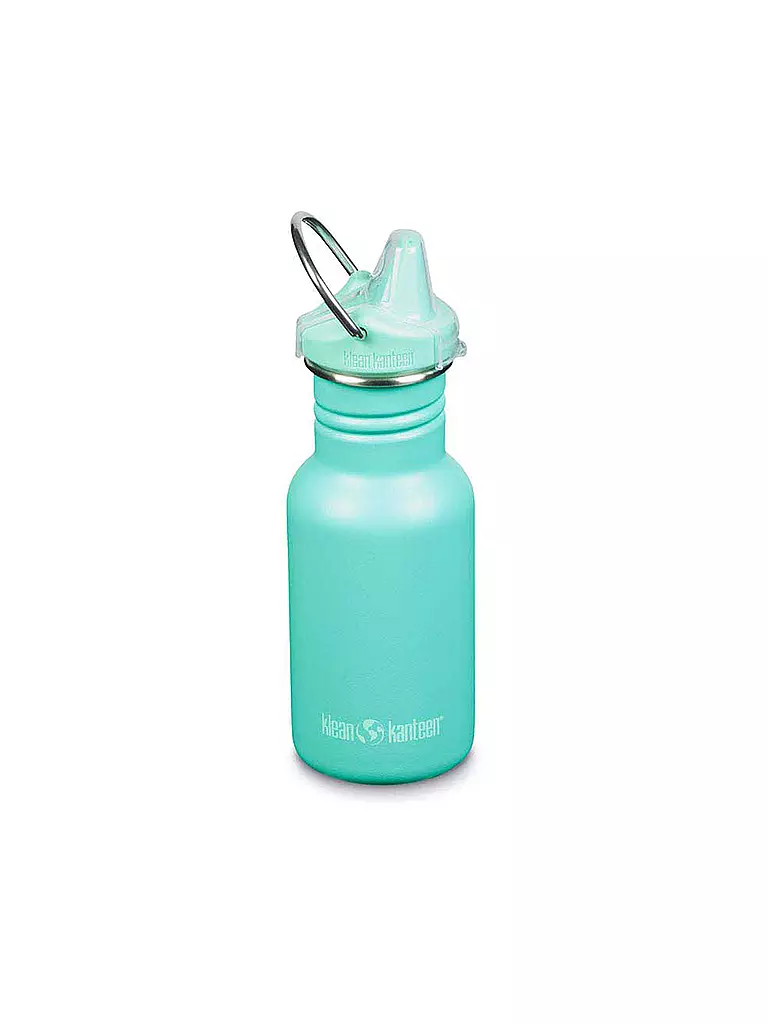 KLEAN KANTEEN | Kinder Trinkflasche Classic einwandig 12 oz (355 ml) mit Sippy Cap | türkis