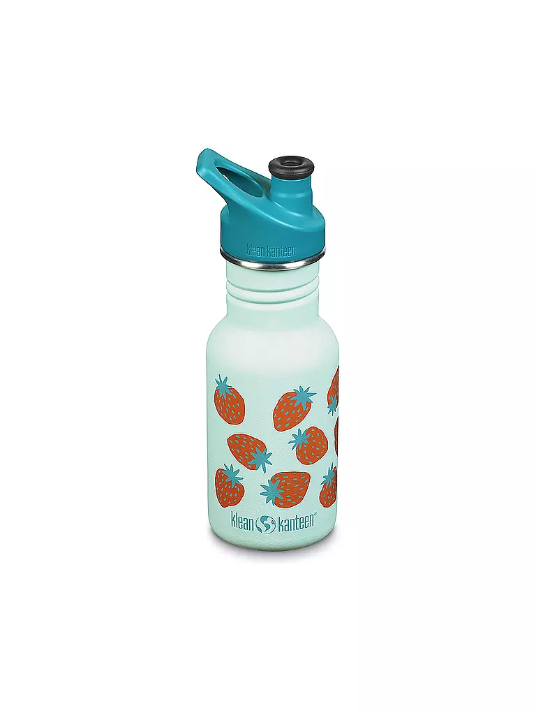 KLEAN KANTEEN | Kinder Trinkflasche Classic einwandig 12 oz (355 ml) mit Sport Cap | türkis