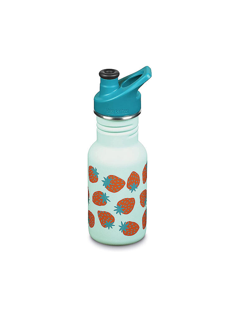 KLEAN KANTEEN | Kinder Trinkflasche Classic einwandig 12 oz (355 ml) mit Sport Cap | türkis