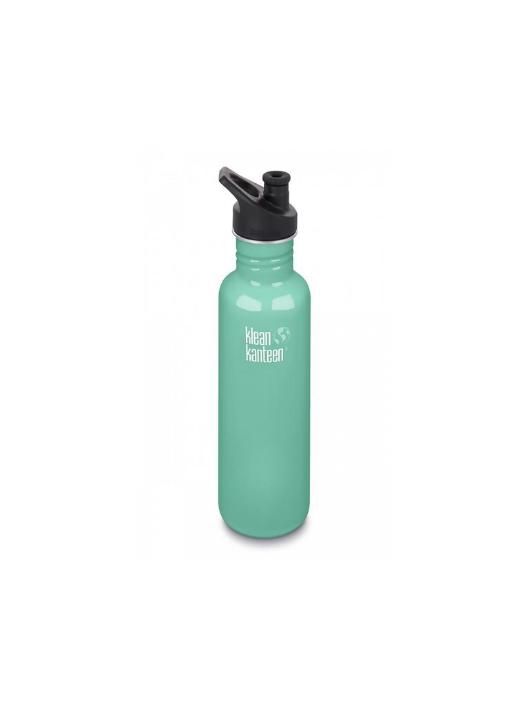 KLEAN KANTEEN | Trinkflasche Classic einwandig 27 oz (800 ml) mit Sport Cap | türkis