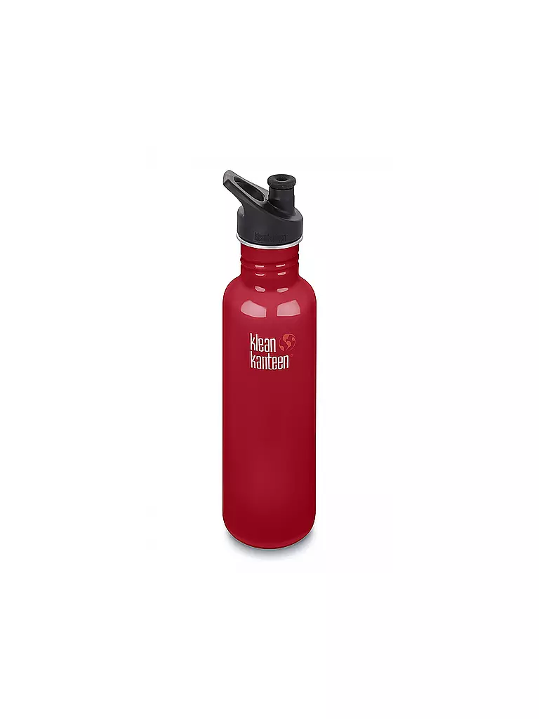 KLEAN KANTEEN | Trinkflasche Classic einwandig Millenial Blush 27 oz (800 ml) mit Sport Cap | rot