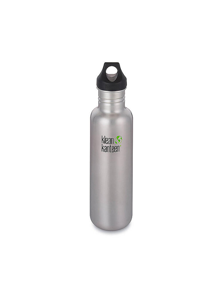 KLEAN KANTEEN | Trinkflasche Classic mit Loop Cap 27oz | silber