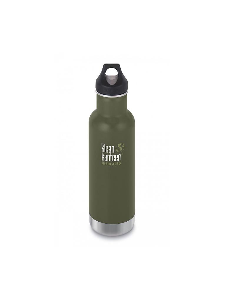 KLEAN KANTEEN | Trinkflasche Classic Vacuum Insulated 20 oz (592 ml) mit Loop Cap | grün
