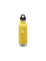 KLEAN KANTEEN | Trinkflasche Classic vakuumisoliert 20 oz (592 ml) mit Loop Cap  | gelb