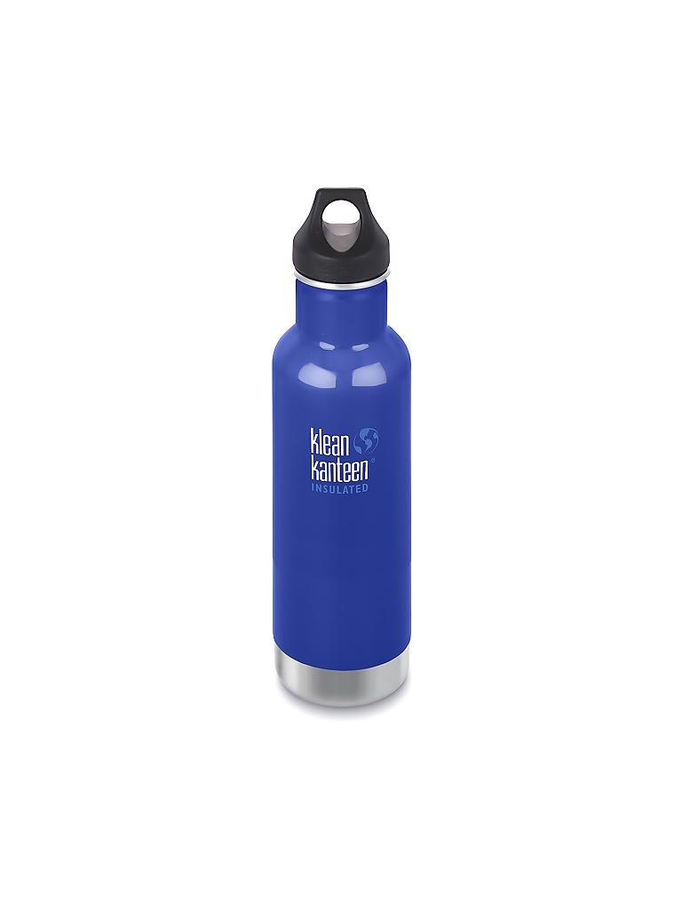 KLEAN KANTEEN | Trinkflasche Classic vakuumisoliert 20 oz (592 ml) mit Loop Cap | blau