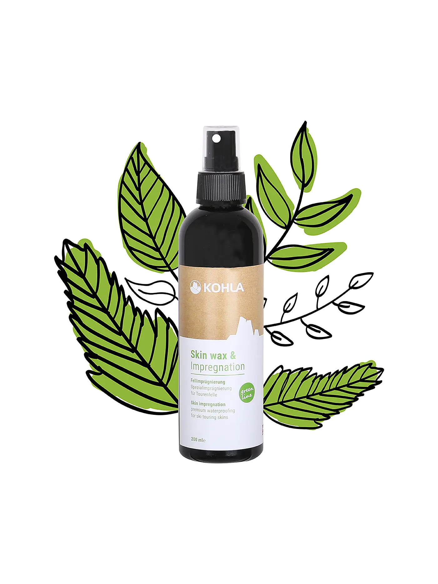 KOHLA | Green Line Fellimprägnierspray 200ml | schwarz