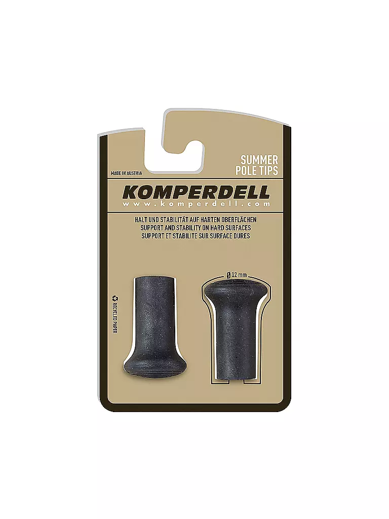 KOMPERDELL | Gummispitze 12mm | schwarz