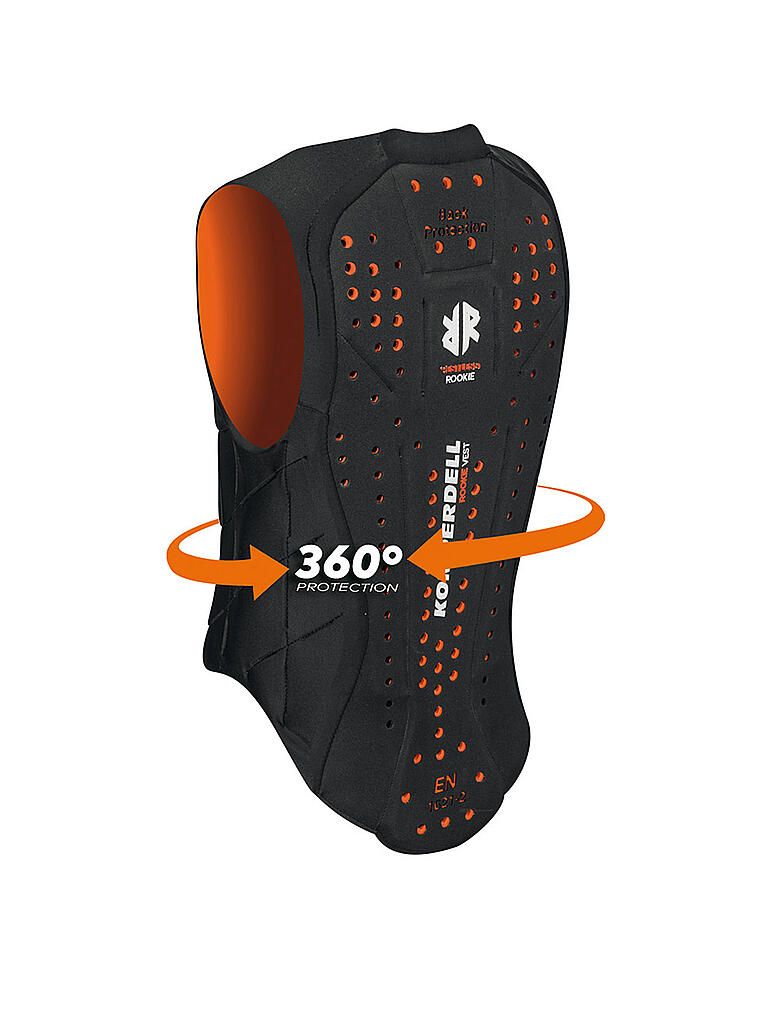 KOMPERDELL | Kinder Protektorweste Ballistic Vest Junior | schwarz