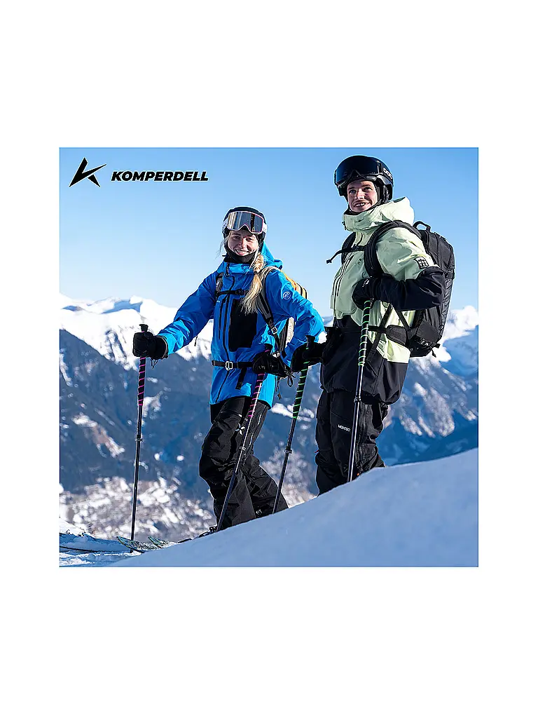 KOMPERDELL | Tourenstöcke Big Art Titanal Vario | Schwarz