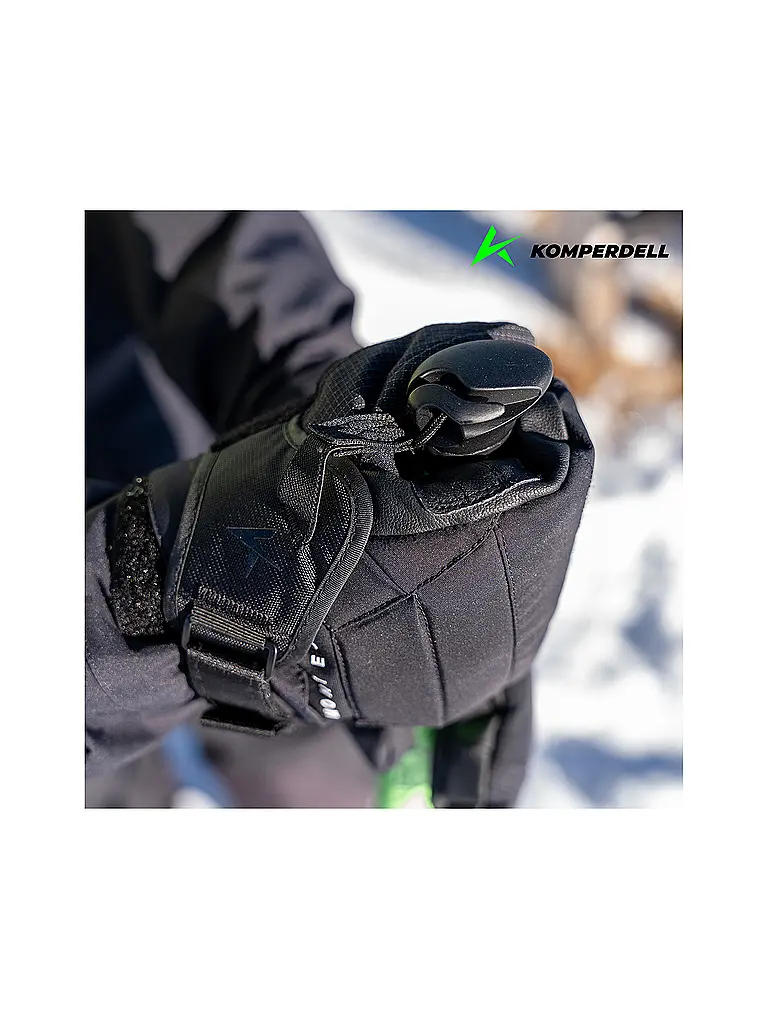 KOMPERDELL | Tourenstöcke Big Art Titanal Vario | Schwarz