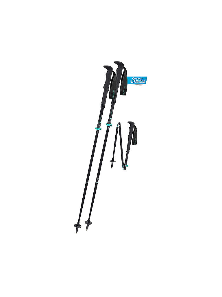 KOMPERDELL | Trekkingstöcke Carbon FXP.4 Summit Vario Compact | schwarz