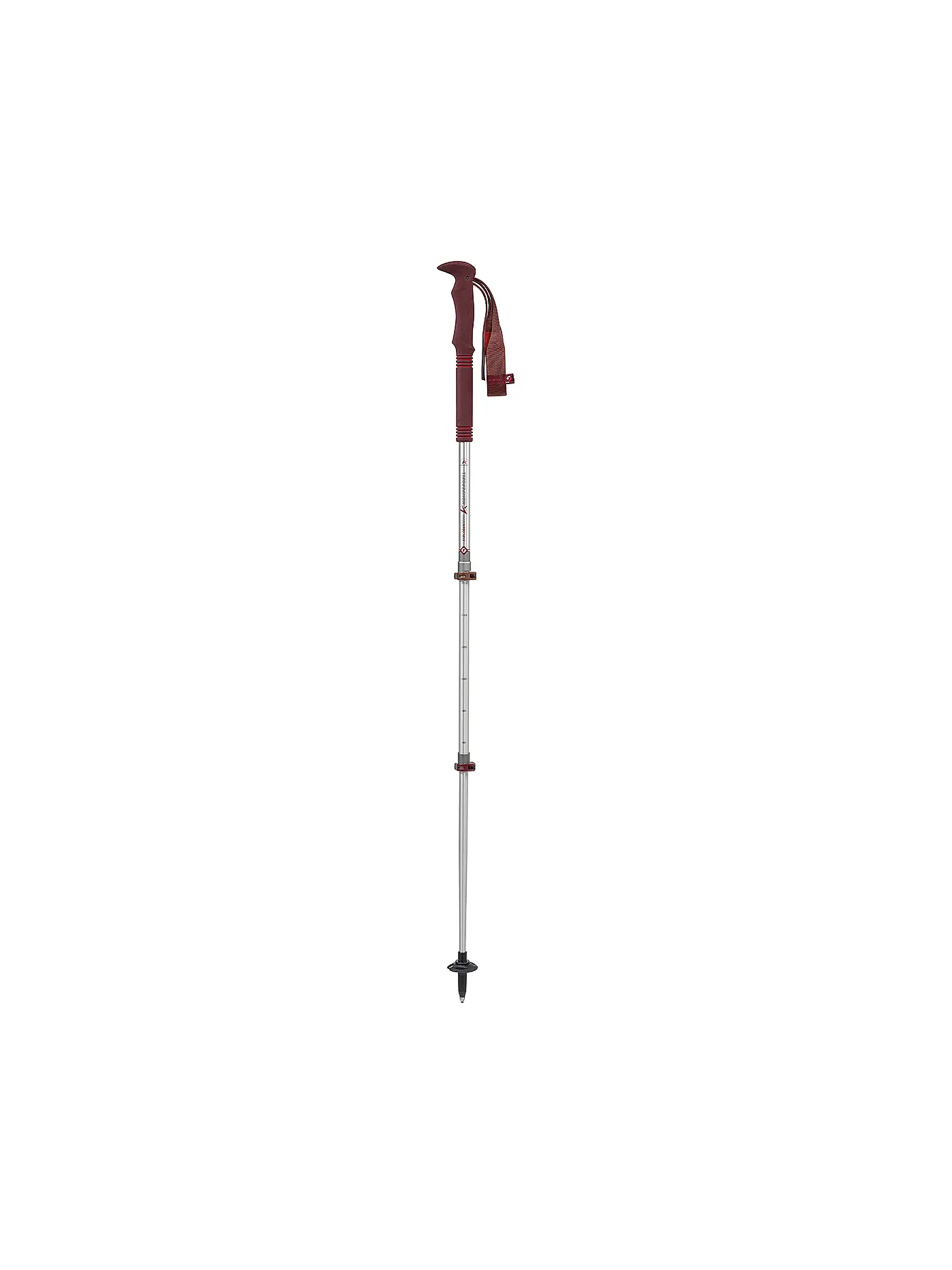 KOMPERDELL | Trekkingstöcke Explorer Zero Compact | dunkelrot