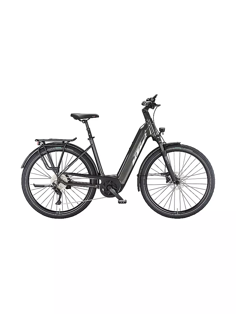 KTM | Unisex E-Trekkingbike Macina Style 740 (Tiefeinsteiger) | grau