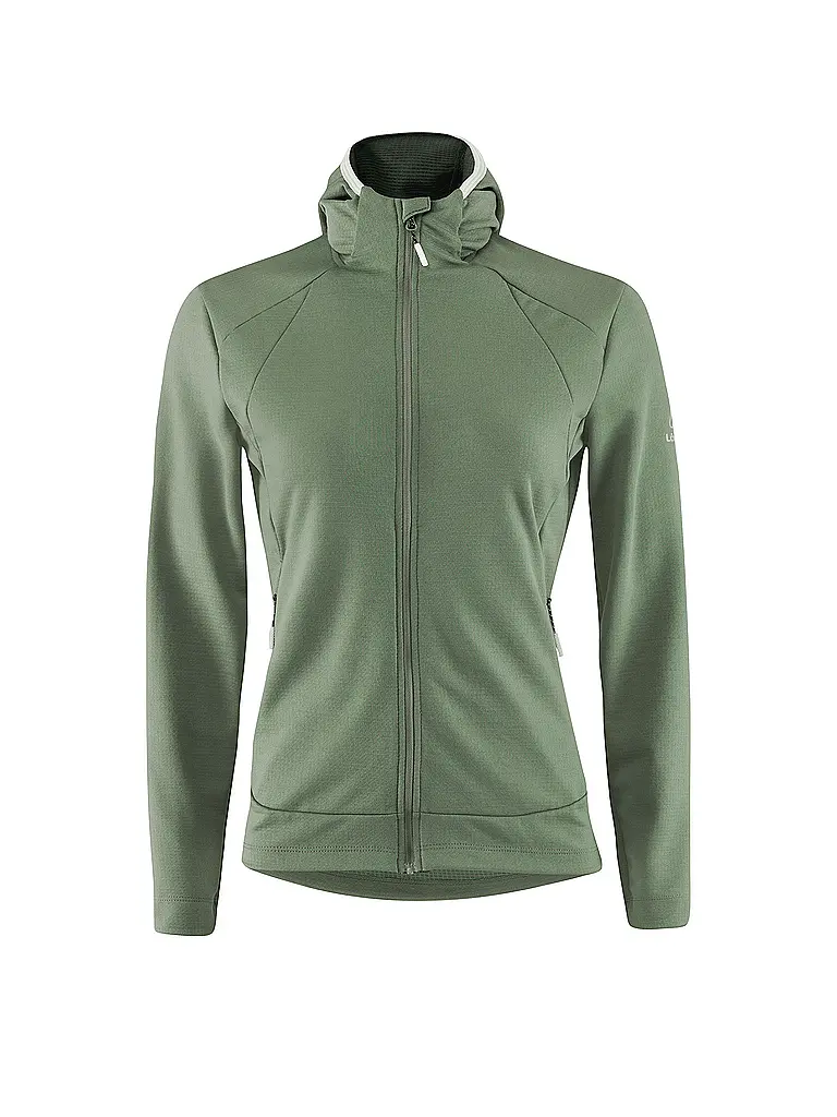 LÖFFLER | Damen Langlauf Fleecejacke Tech-Merino Hoodie | Olive