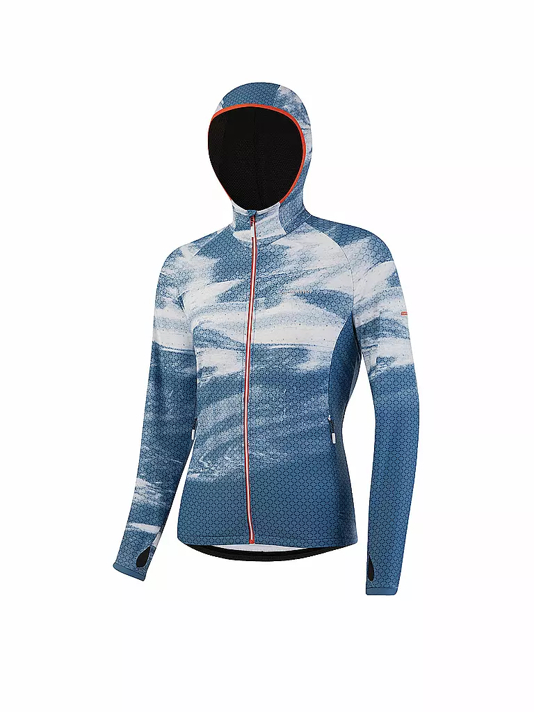 LÖFFLER | Damen Langlauf-Hoodie Speed Rew | blau