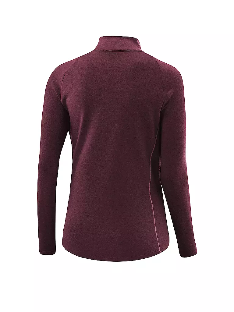 LÖFFLER | Damen Langlaufshirt Midlayer transtex® Merino | dunkelrot