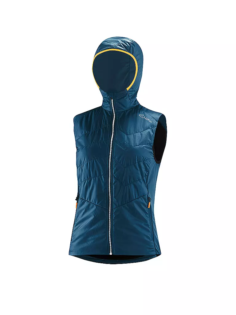 LÖFFLER | Damen Langlaufweste Hooded PL60 | dunkelblau