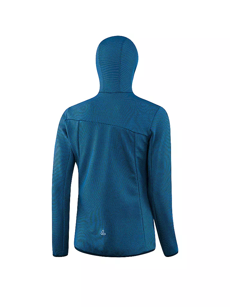 LÖFFLER | Damen Laufhoodie transtex® 3D Cube FZ | blau