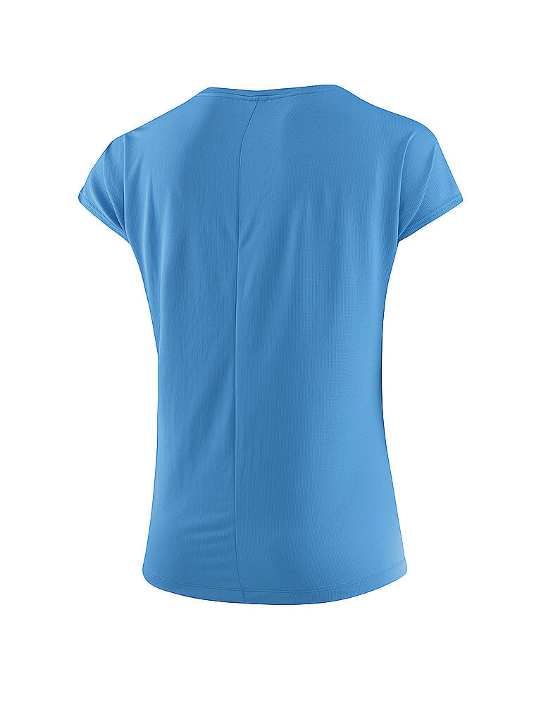 LÖFFLER | Damen Laufshirt Loose Print Plumes | blau