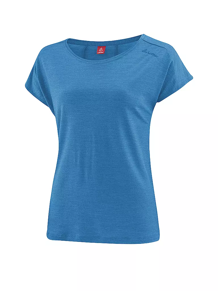 LÖFFLER | Damen Laufshirt Merino-TENCEL(TM) | blau