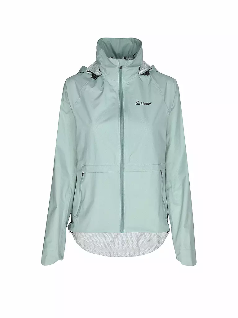 LÖFFLER | Damen Radjacke WPM Pocked CF Hoodie | hellgrün