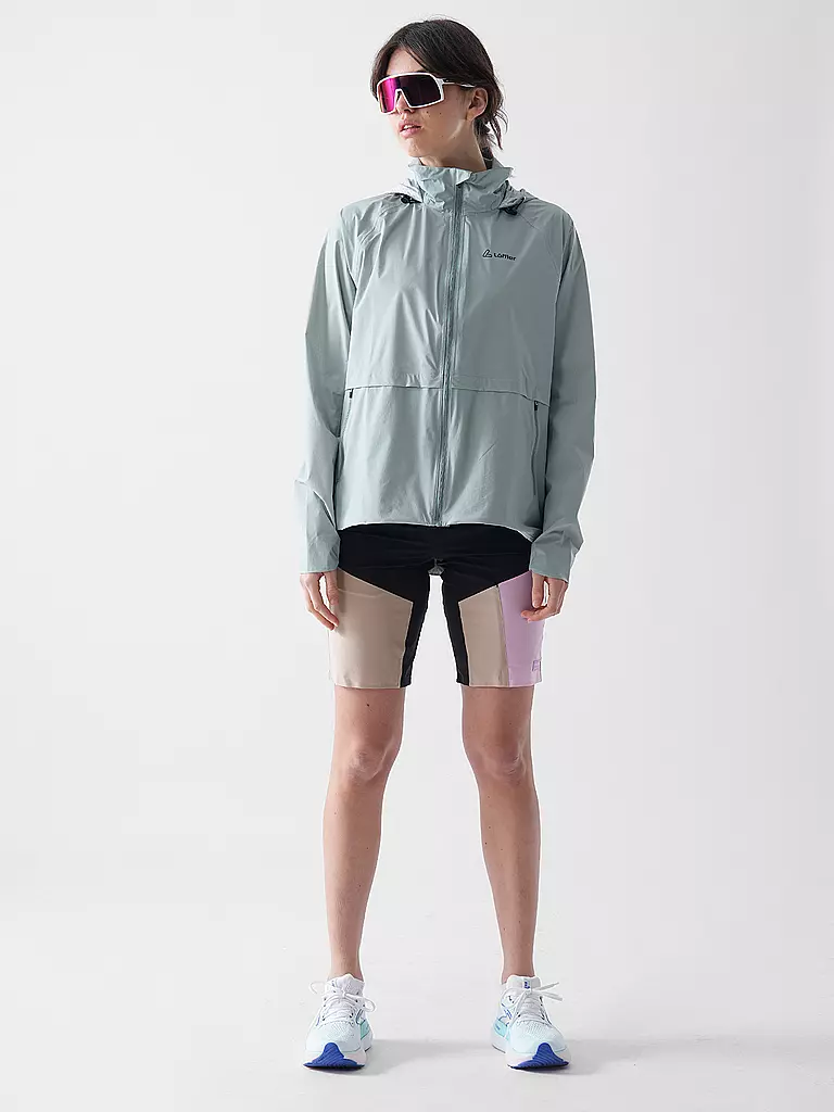 LÖFFLER | Damen Radjacke WPM Pocked CF Hoodie | hellgrün