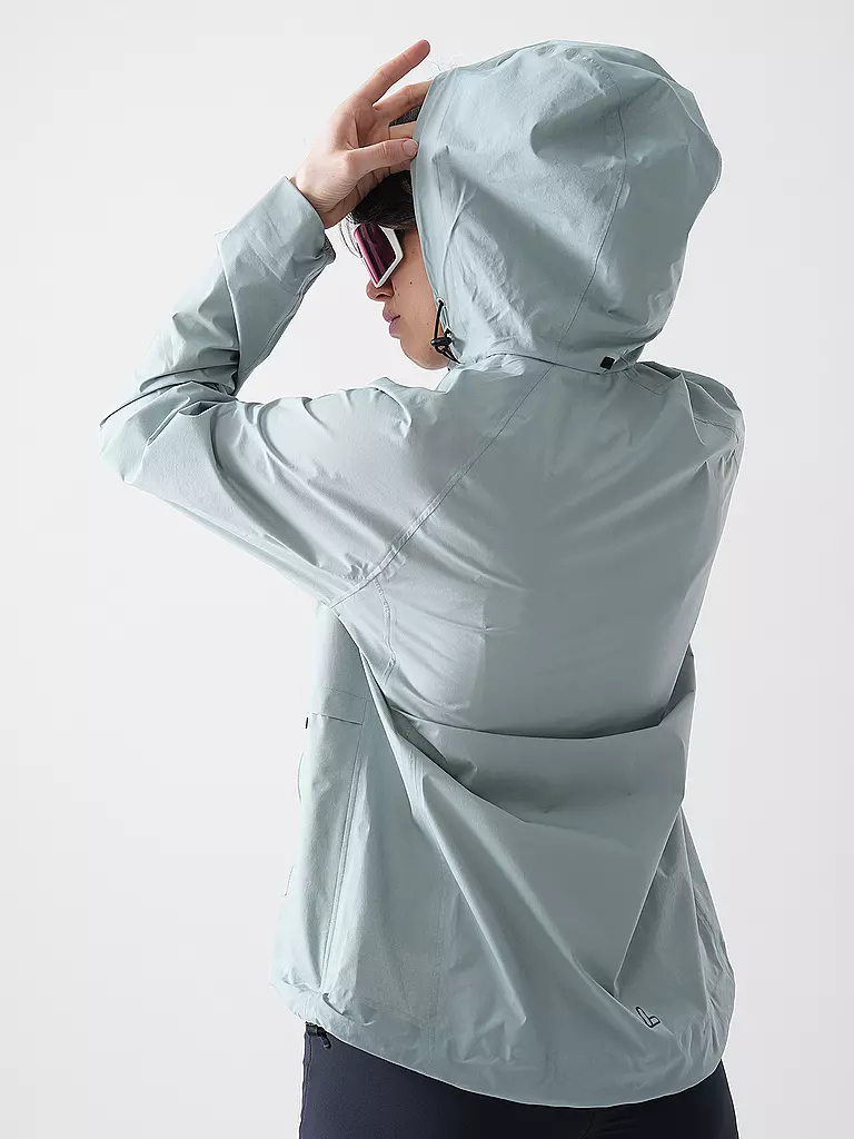 LÖFFLER | Damen Radjacke WPM Pocked CF Hoodie | hellgrün