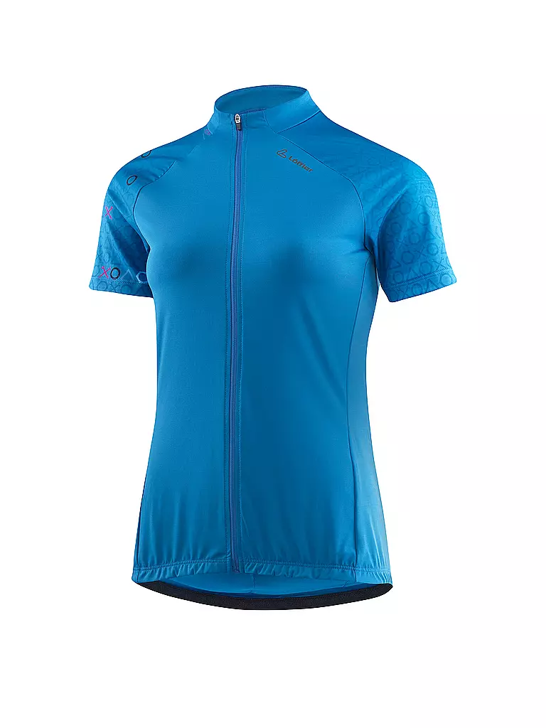 LÖFFLER | Damen Radtrikot Axo Mid FZ | blau