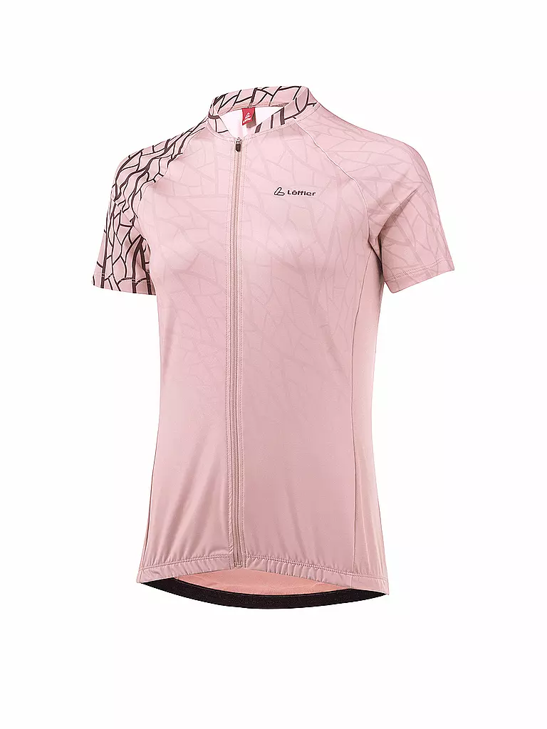 LÖFFLER | Damen Radtrikot Lively Mid FZ | rosa