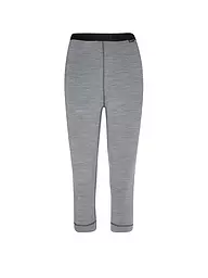 LÖFFLER | Damen Unterziehhose TRANSTEX® Merino 3/4 | Grau
