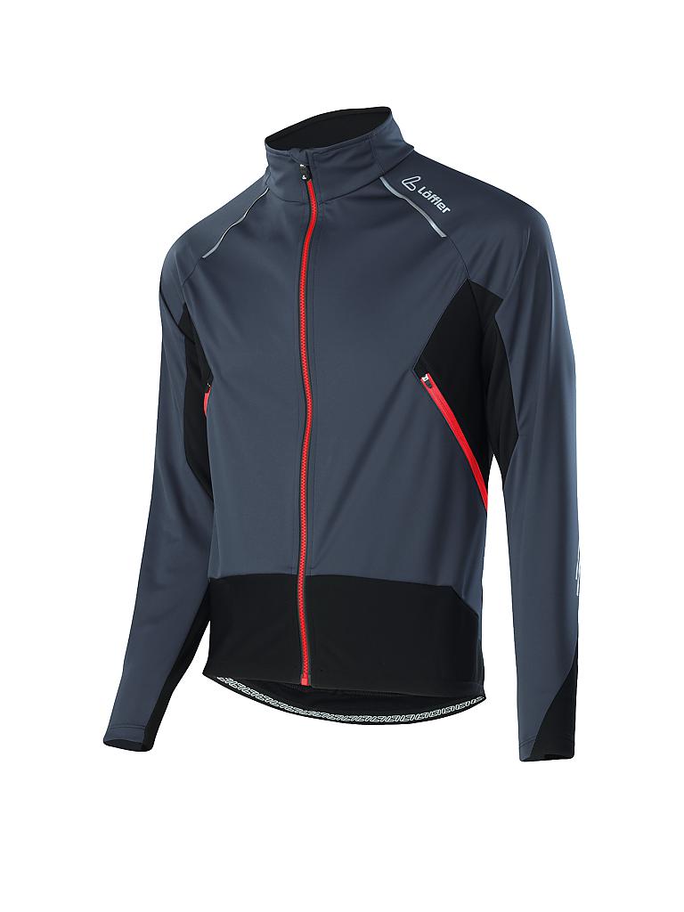 LÖFFLER | Herren Bikejacke Ventsiro WS Softshell | grau