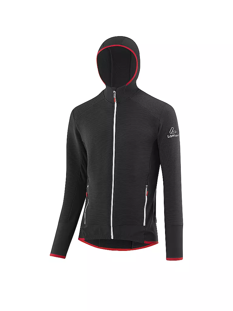 LÖFFLER | Herren Langlauf-Hoodie transtex® RIB | schwarz