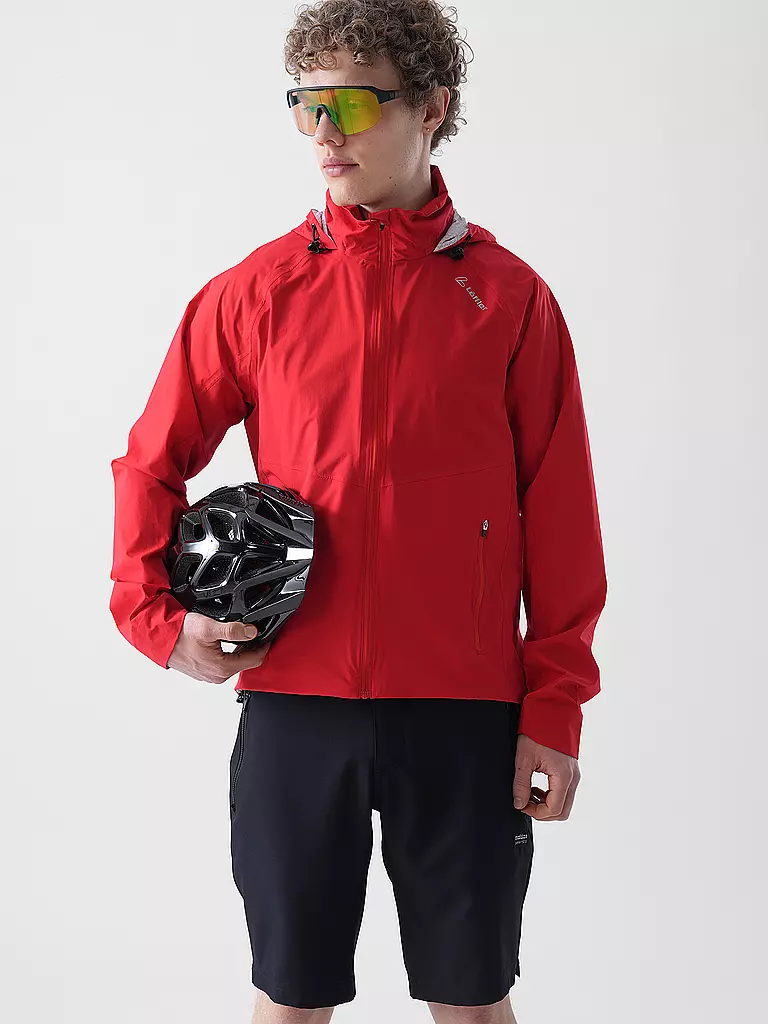 LÖFFLER | Herren Radjacke WPM Pocket CF Hoodie | rot