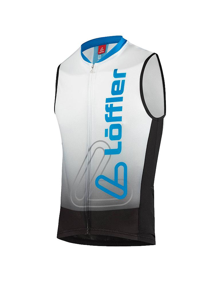 LÖFFLER | Herren Radtrikot Ärmellos Racing FZ | weiß