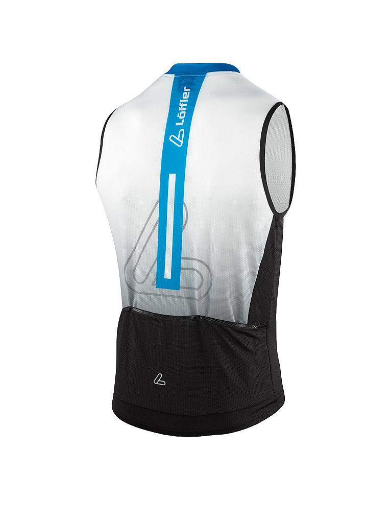 LÖFFLER | Herren Radtrikot Ärmellos Racing FZ | weiß