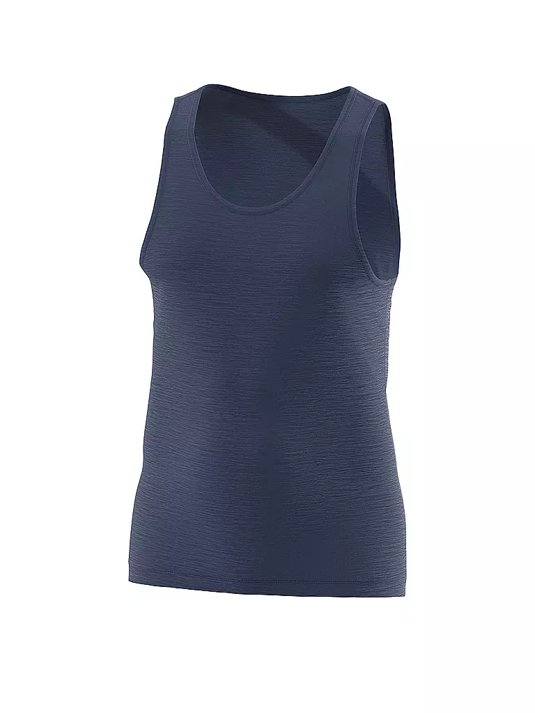 LÖFFLER | Herren Unterziehtank Merino Light | dunkelblau